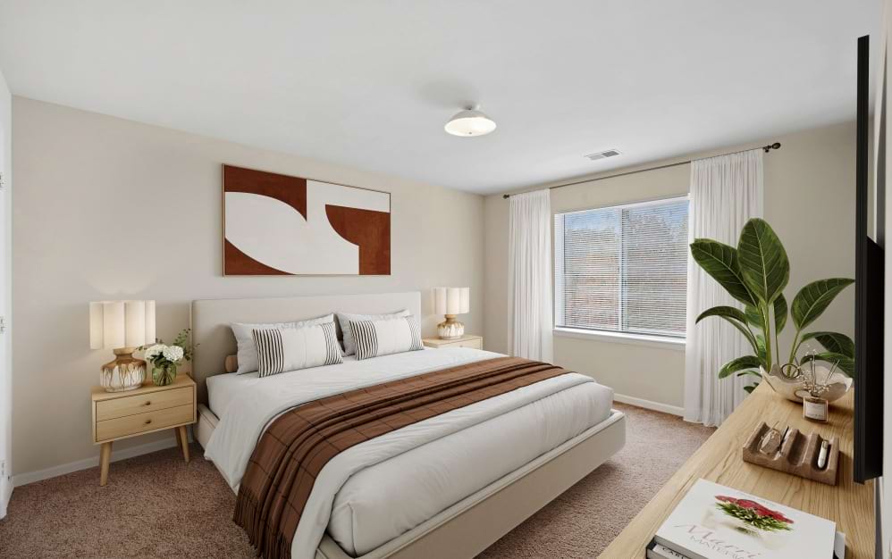 4x2 Large - Silver - 4 bedroom floorplan layout with 2 bathrooms and 1435 square feet (Bedroom 3)