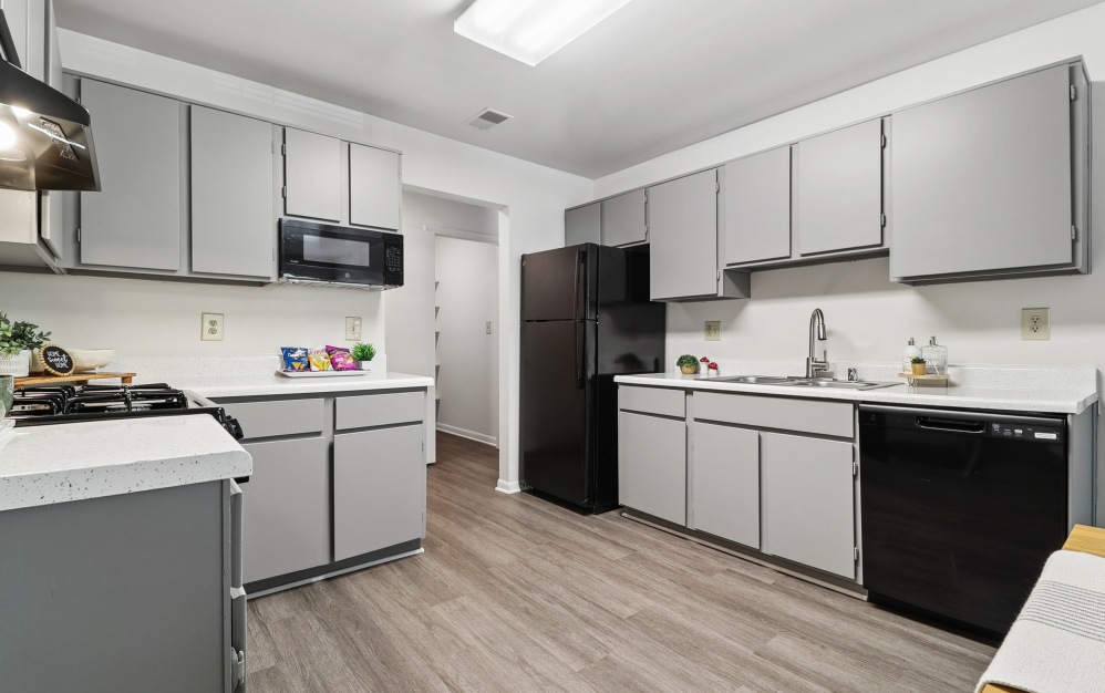 2x1 - Gold - 2 bedroom floorplan layout with 1 bathroom and 896 square feet (Kitchen)