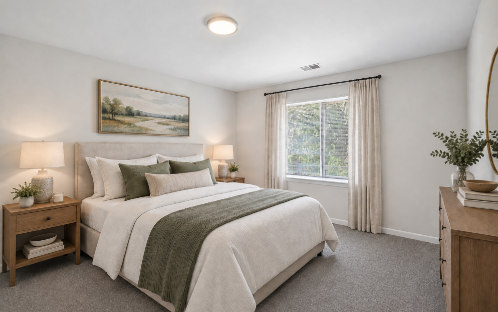 4X2 Large - Platinum - 4 bedroom floorplan layout with 2 bathrooms and 1435 square feet (Bedroom 1)