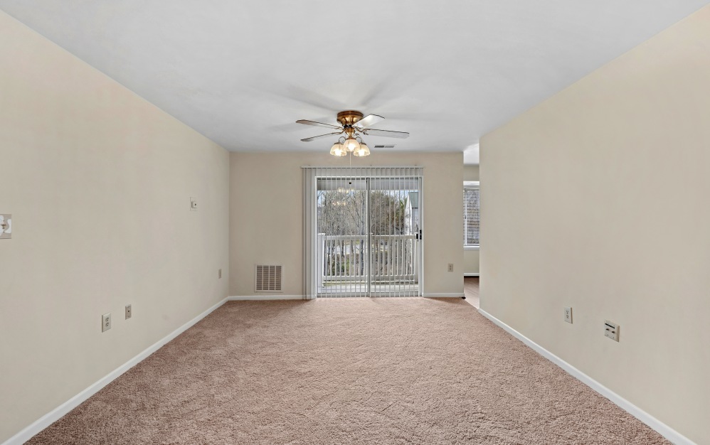 2x1 - Silver - 2 bedroom floorplan layout with 1 bathroom and 896 square feet (Living Room)