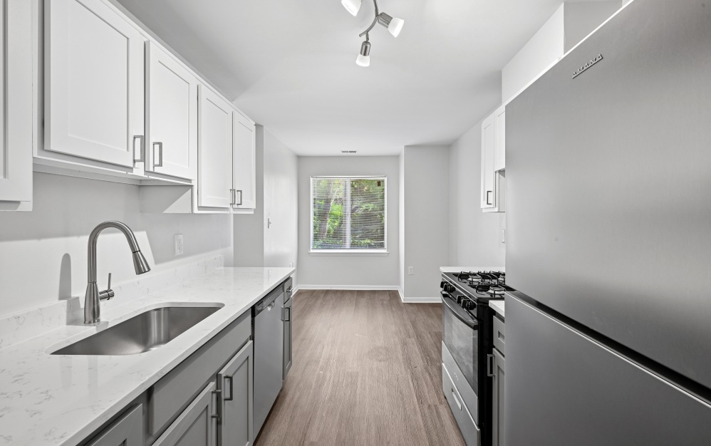 2x1 - Platinum - 2 bedroom floorplan layout with 1 bathroom and 896 square feet (Kitchen)